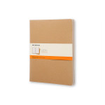 Cahier de note XXL - Couverture kraft - Page ligné - 21,6 x 27,9 cm par 3