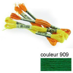 DMC 117 mouliné, fils à broder - couleur 909