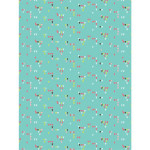 Papier Décopatch 30 x 40cm 714 Petits triangles sur fond bleu
