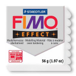 Pâte polymère Fimo Effect 56g - 052 - Blanc pailleté