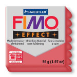 Pâte polymère Fimo Effect 56g - 204 - Rouge translucide
