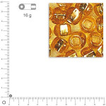 Perles de rocaille 2,6 mm garniture argent - Or