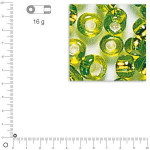 Perles de rocaille 2,6 mm garniture argent - Vert clair