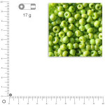 Perles de rocaille 2,6 mm opaques lustrées - Vert clair lustré