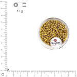 Perles de rocaille 2,6 mm nacrées - Or