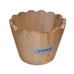 Vase en bois rond 11 cm