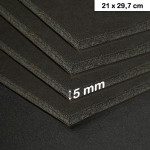 Carton mousse 5mm noir - 21 x 29,7 cm