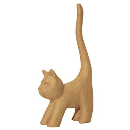 Objet En Papier Mache Chat 16 5 X 9 3 X 3 5 Cm Rougier Ple Lecourbe