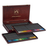 Coffret beaux-arts en bois - 80 crayons aquarellables Museum