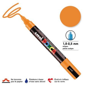 Marqueur PC-5M pointe conique moyenne - Orange