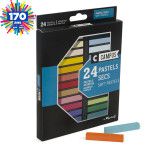 BTE CARTON 24 PASTELS SECS