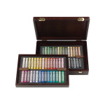 Coffret en bois de 60 pastels sec paysage