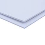 Carton mousse 2 mm 2 faces de papier lavis - 50 x 65 cm