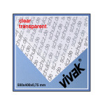 Plaque de plastique transparent 50 x 40 cm ep. 0,75 mm