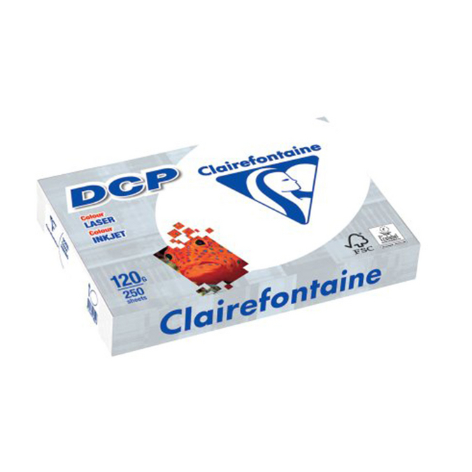 250 feuilles de papier blanc A3 DCP 120 gr/m² de Clairefontaine