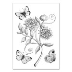 Carte double à colorier 12 x 17 cm Sans-Souci