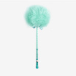 Stylo pompon bleu
