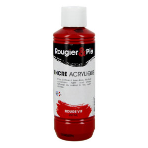 Encre acrylique 250 ml - Rouge vif
