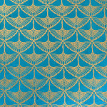 Papier Lokta Imprimé 50 x 75 cm Tsuru Précieux vert