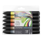 Marqueur d'aquarelle double pointe Set tons Paysage 12 pcs