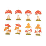 Miniatures en bois Amanites tue-mouche 8 pcs