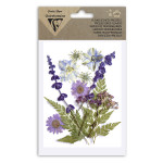 Fleur pressée assortiment Mauve 12 pcs